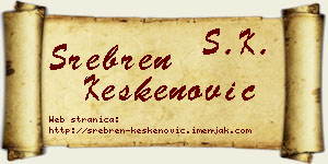 Srebren Keskenović vizit kartica